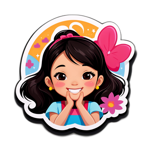 스마일링 알리사 리우 캐릭터 스티커