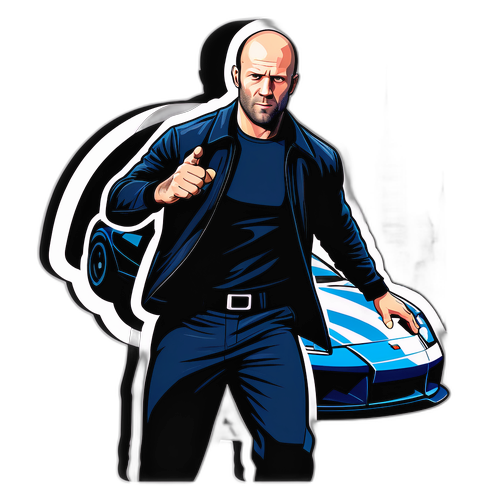 Action-Packed Urban Sticker