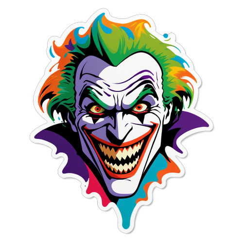 Le Sourire du Joker : Quand la Folie Prend Couleur !