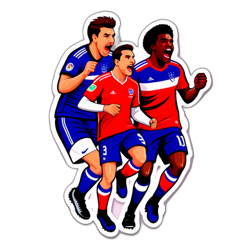 Sticker cho trận đấu bóng đá hấp dẫn