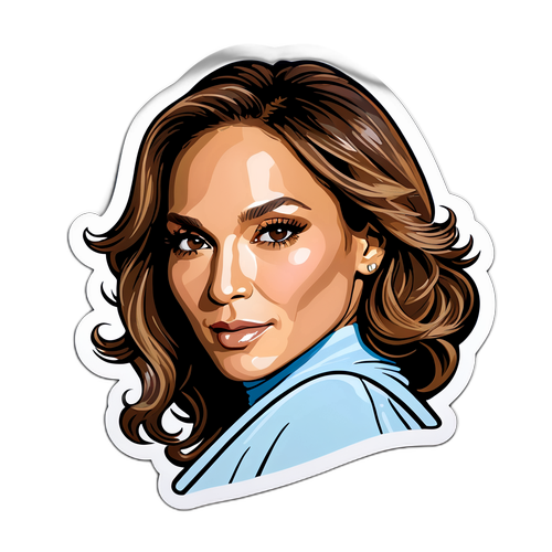 Glamouros, limitált kiadású Jennifer Lopez matrica aláírásával