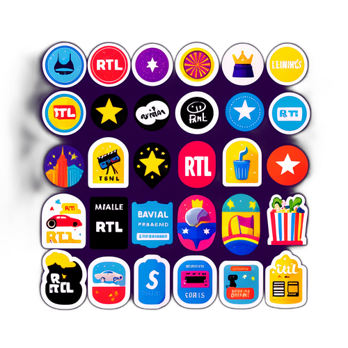 RTL Szórakoztató Program Stílusú Matricák