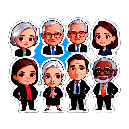 FOMCメンバーのカートゥーンスタイルキャラクター