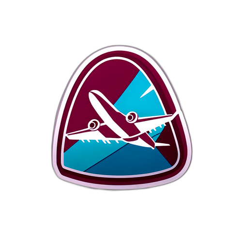 Logo créatif inspiré par l'identité visuelle de Qatar Airways