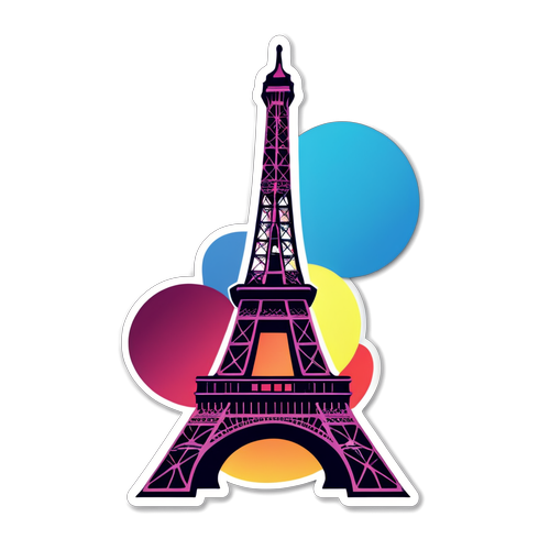 ¡Impresionante Stickers del PSG: El Logo Brilla Como Nunca Frente a la Torre Eiffel!