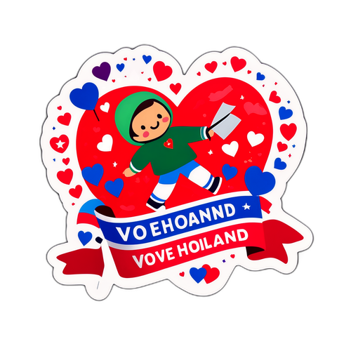 Милый символ любви к родине с надписью «Своё — это главное»