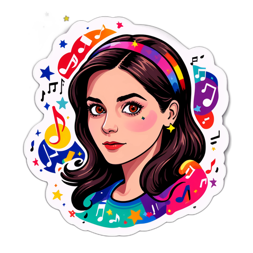 Clara Luciani Muziek Sticker
