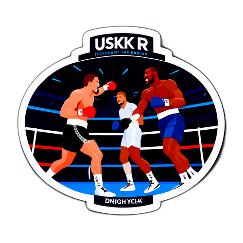 Usyk és Dubois a ringben