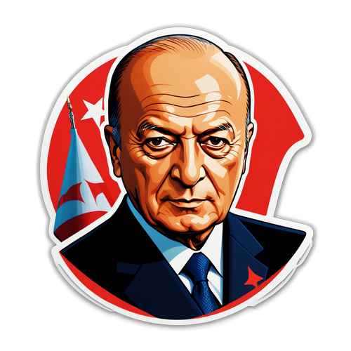 Devlet Bahçeli Portresi Sticker