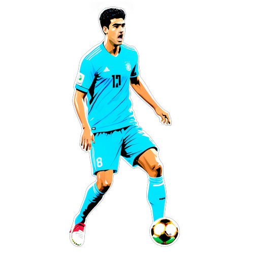 ¡Mikel Merino en Acción! Descubre el Sticker que Captura la Esencia del Fútbol