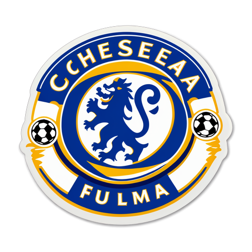 Stiker Emblem Chelsea vs Fulham