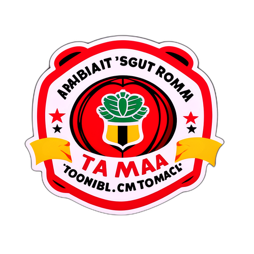 Смішний наліпка з популярними футбольними фразами матчу Рома – Мілан