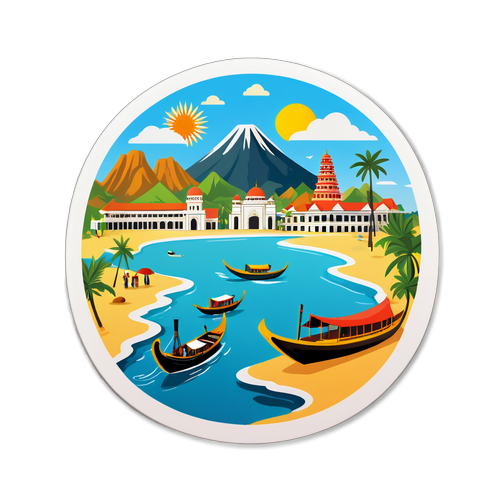Stiker Menarik Tempat Pelancongan Aceh
