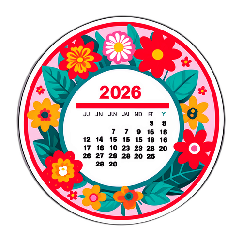 Stiker Ceria Hari Libur Januari 2026