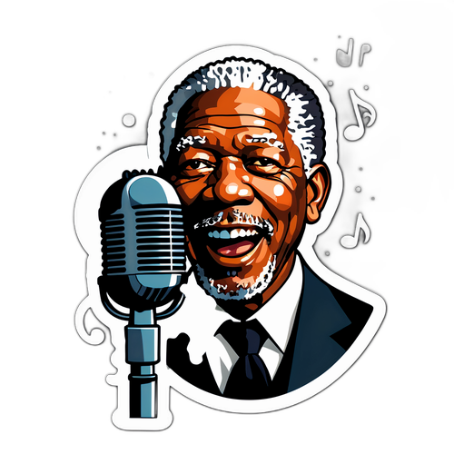 Stickers af Morgans Freemans Stemmeskønhed