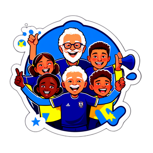 Кумедна наклейка, що сприяє почуттю спільноти