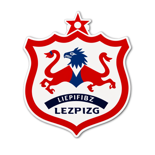 RB Leipzig Sticker mit Clublogo und Farben Rot und Weiß