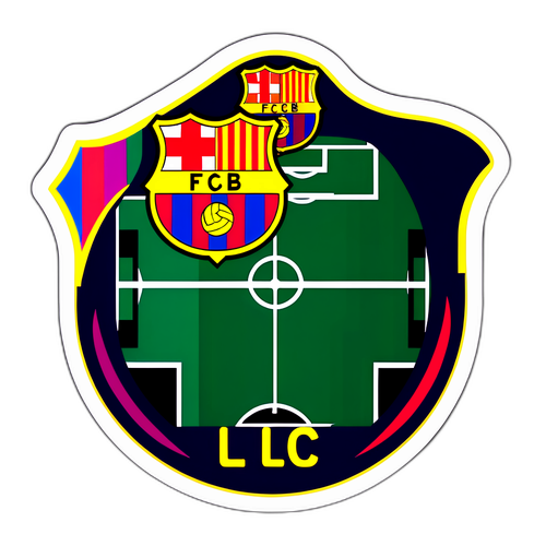 Stiker Piala Pertandingan Elche vs Barcelona