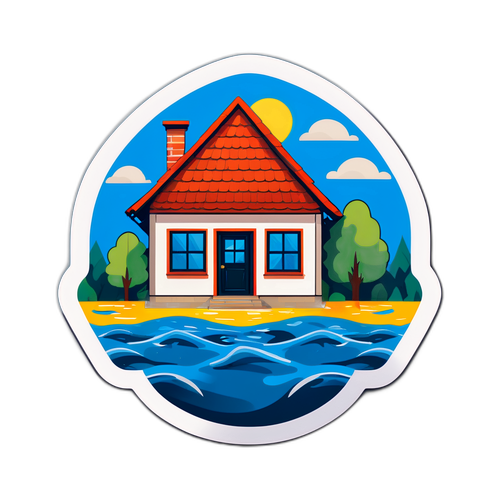 Casă inundată în Bulgaria