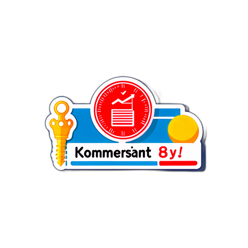 Картинка с графиком новостей и текстом "Коммерсант: Главные События"