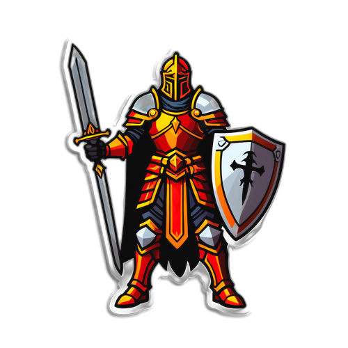Dunkles, aber aufregendes Stickerdesign für Paladin in Diablo 4