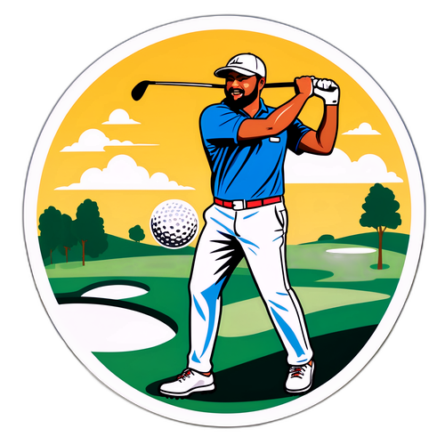 JJ Spaun med golfklubba