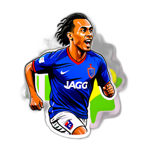Stiker Fahmi Bo Berlari di Lapangan