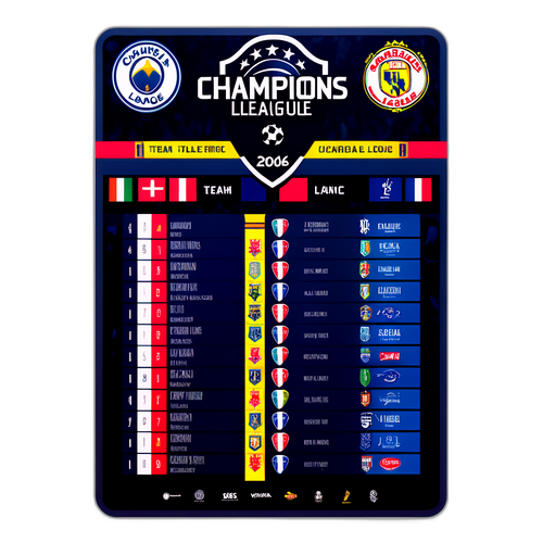 Sticker ya Ligi ya Mabingwa