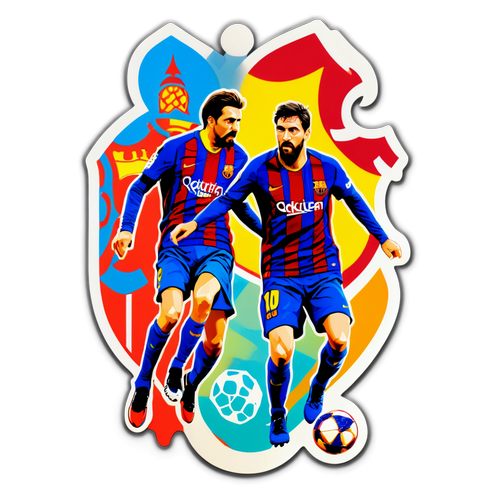 Perang Rival! Sticker Barcelona vs Getafe: Seni Membara Penuh Aksi!