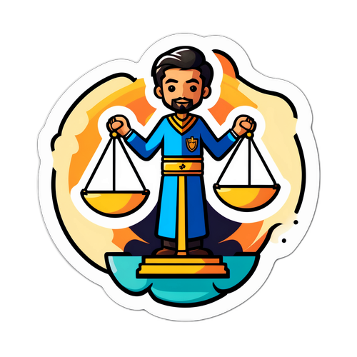 Stiker Keadilan Hakim MK Arsul Sani