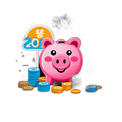 2026 Yılı İçin Tasarlanmış Şirin Bir Domuzcuk Bankası