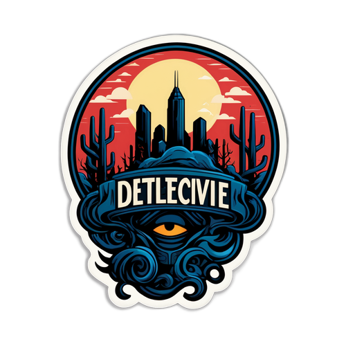 Атмосферная наклейка в стилe «Настоящего детектива»