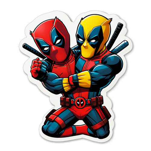 Hilaritas Superhero! Deadpool dan Wolverine Siap Menghiburmu dengan Pose Konyol!