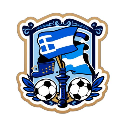 Whimsical Greece vs Israel Sticker