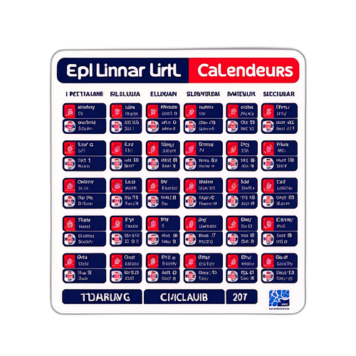 Kalenda ya Mechi za EPL kwa Mwezi