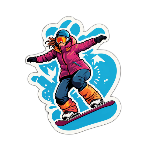 Isabeau Levito auf dem Snowboard