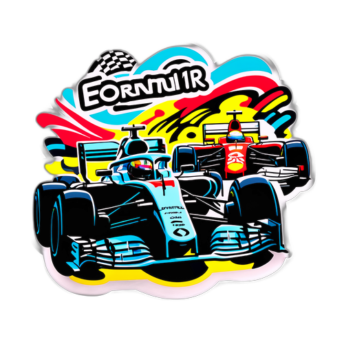 Sticker ya Mbio za Formula 1