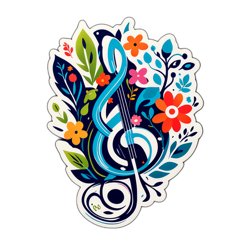 Design Artistico di Laura Ann Tull con Note Musicali e Temi Naturali