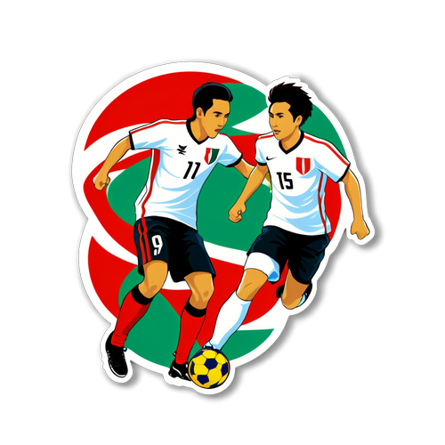 Stiker Futsal Indonesia vs Jepang