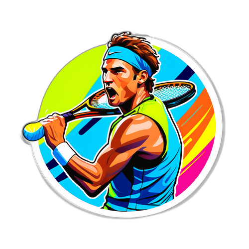Sticker cu Jan-Lennard Struff la serviciu