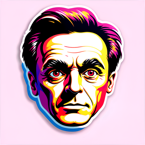 Sticker met Otto Jan Ham
