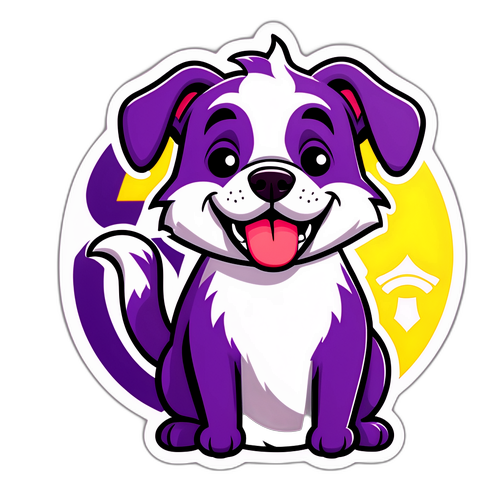 Sticker ya Mbwa Mrembo wa Famalicão FC