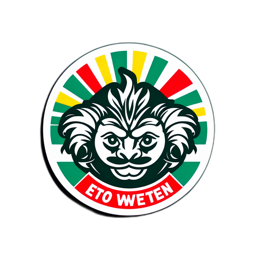 Rapid Wien és Eto szurkolók színes akciós matricája