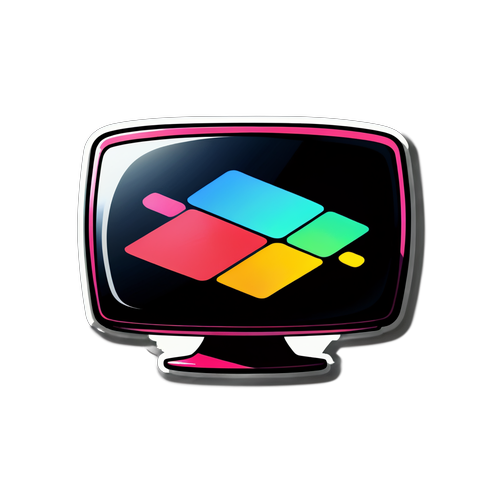 Modern TV Stickers med IPTV-program