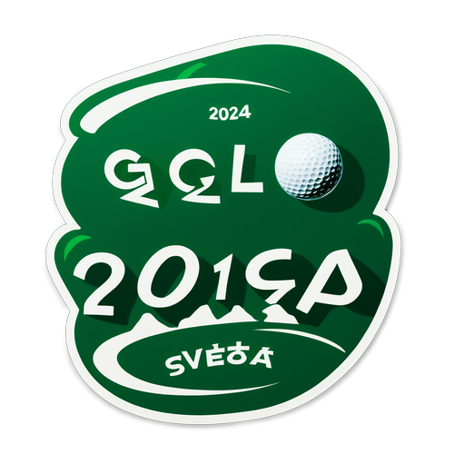 Pour les Fans de Golf : L'Autocollant Éclatant des JO 2024 à Ne Pas Manquer !