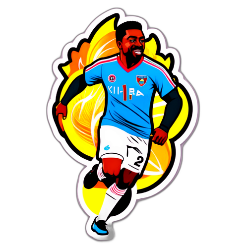 Stylizowany sticker Kolo Muani