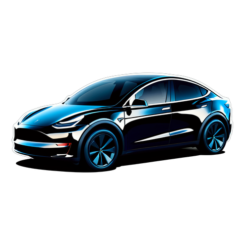 Futurista Tesla Model Y matrica