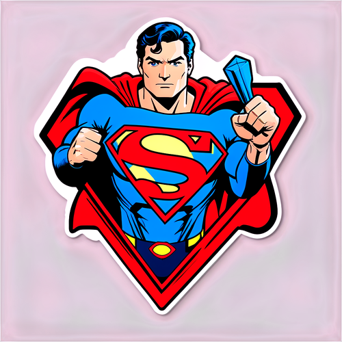 Stiker Kreatif Logo Superman 2025