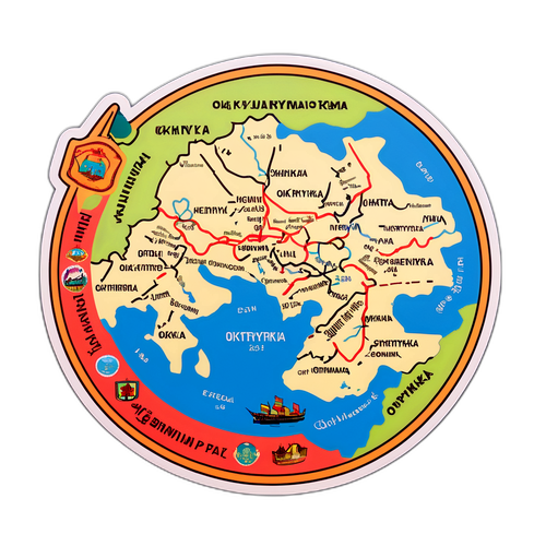 Стікери з оригінальними картами Охтирки