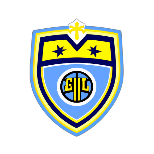 Дизайн наклейки з елементами команд 'Інтер' та 'Лаціо'